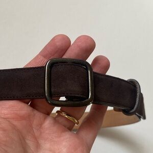 Giorgio Armani Brown Suede Belt Size 38